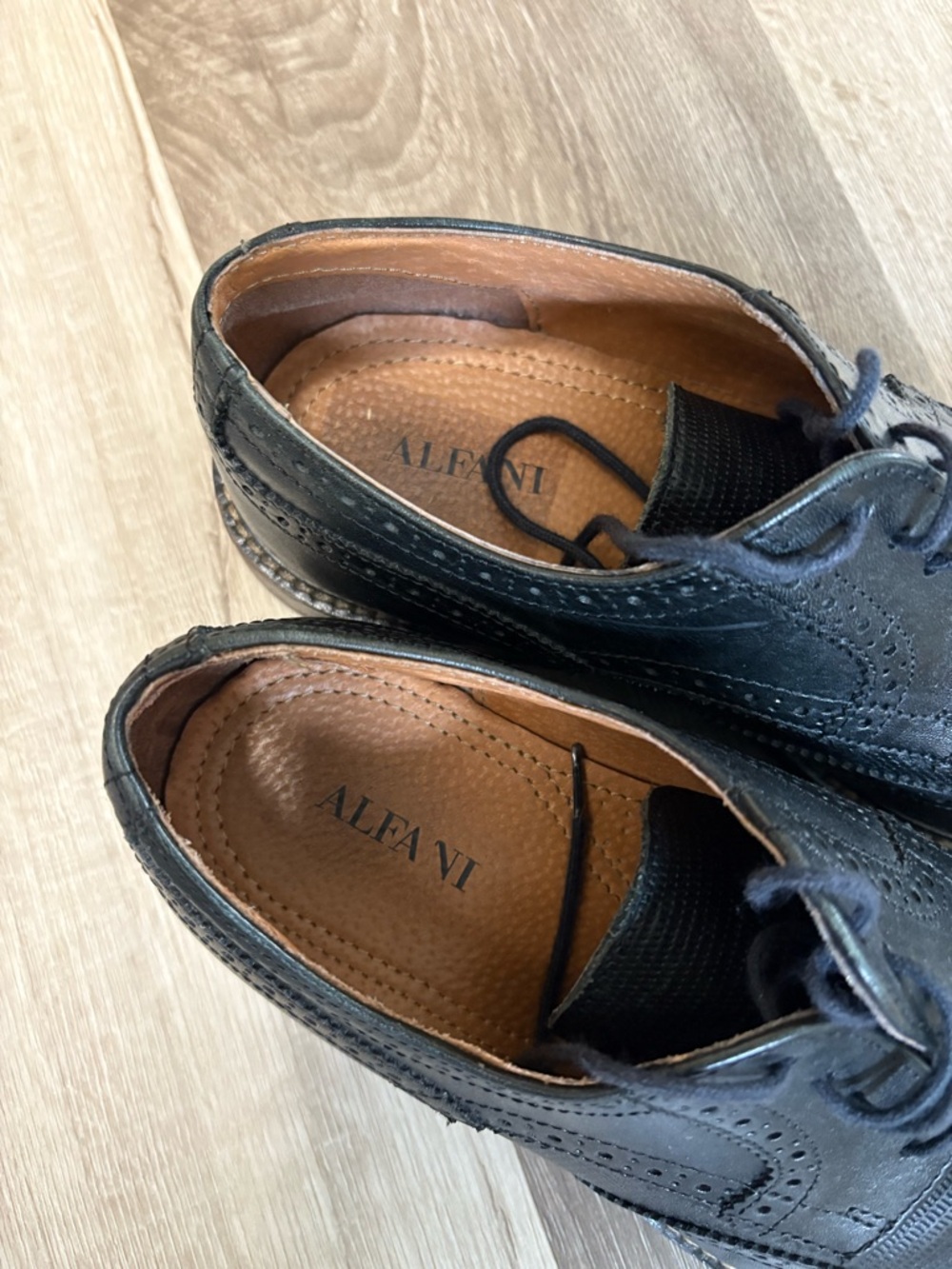 Alfani Wingtip Oxfords Mens Dress Shoes Black - Picture 2 of 5